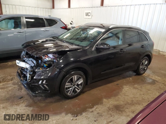 2022 Kia Niro LXS with VIN KNDCB3LC3N5539575, listed as a Copart auction lot 86313304 with 53,177 mi miles and Salvage Title. Bid and sale history available at carsss.com. Image 1.