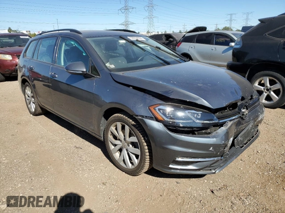 2019 Volkswagen Golf SportWagen S with VIN 3VWY57AU9KM513100, listed as a Copart auction lot 69952554 with 49,031 mi miles and Salvage Title. Bid and sale history available at carsss.com. Image 4.