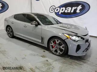 2021 Kia Stinger GT2 with VIN KNAE55LC7M6088183, listed as a Copart auction lot 44681654 with 13,208 mi miles and Clean Title. Bid and sale history available at carsss.com. Image 4.