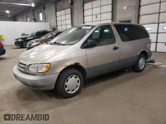 2000 Toyota Sienna CE with VIN 4T3GF19C1YU226507, listed as a Copart auction lot 49090765 with 116,019 mi miles and Clean Title. Bid and sale history available at carsss.com. Image 1.