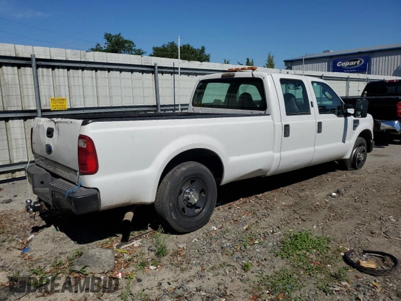 2008 Ford F-250 XL with VIN 1FTSW20588EC04221, listed as a Copart auction lot 55521315 with 176,276 mi miles and Salvage title. Bid and sale history available at DreamBid. Image 3.