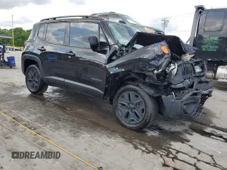 2019 Jeep Renegade Sport with VIN ZACNJBAB4KPK29516, listed as a Copart auction lot 55120225 with 115,727 mi miles and Salvage title. Bid and sale history available at DreamBid. Image 4.