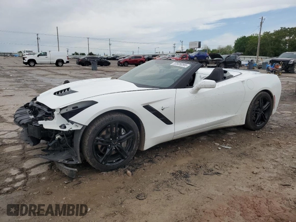 2016 Chevrolet Corvette 1LT z VIN 1G1YB3D71G5123625, wystawiony jako Copart lot #53939265 z przebiegiem 55 049 mil mil oraz Szkoda całkowita • Salvage title. Historia ofert i sprzedaży dostępna na DreamBid. Obrazek 1.