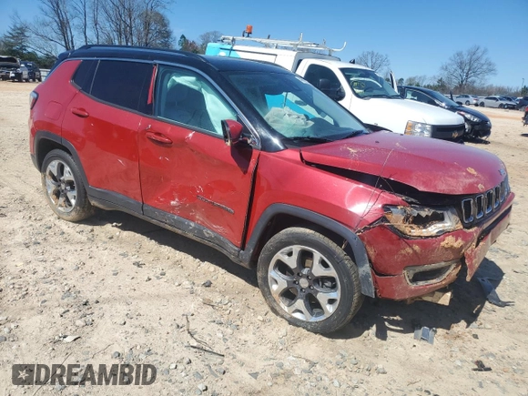 2018 Jeep Compass Limited with VIN 3C4NJCCB8JT410955, listed as a Copart auction lot 49793275 with 69,452 mi miles and Salvage Title. Bid and sale history available at carsss.com. Image 4.