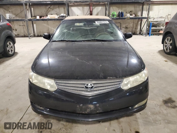 2002 Toyota Solara SE with VIN 2T1FE22P92C015607, listed as a Copart auction lot 83807274 with 264,442 mi miles and Clean Title. Bid and sale history available at carsss.com. Image 5.