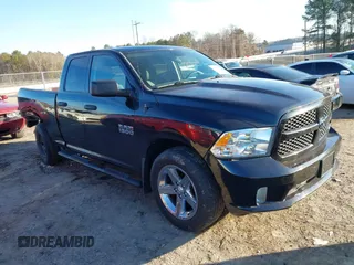 2018 Ram 1500 Express with VIN 1C6RR7FG1JS113902, listed as a IAAI auction lot 41406366 with 97,815 mi miles. Bid and sale history available at carsss.com. Image 1.
