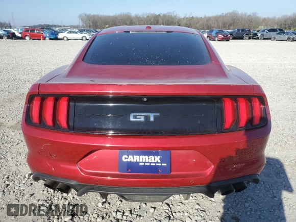 2020 Ford Mustang GT with VIN 1FA6P8CF5L5129241, listed as a Copart auction lot 48660485 with 29,552 mi miles and Salvage Title. Bid and sale history available at carsss.com. Image 6.
