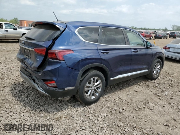 2019 Hyundai Santa Fe SE z VIN 5NMS2CAD4KH125270, wystawiony jako Copart lot #57273265 z przebiegiem 49 685 mil mil oraz Szkoda całkowita • Salvage title. Historia ofert i sprzedaży dostępna na DreamBid. Obrazek 3.
