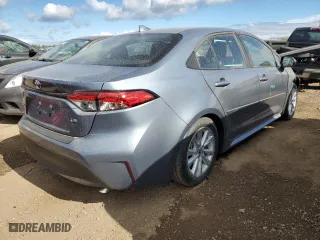 2024 Toyota Corolla LE with VIN 5YFB4MDE0RP213088, listed as a Copart auction lot 75934584 with 9,980 mi miles and Salvage Title. Bid and sale history available at carsss.com. Image 3.