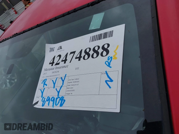 2013 Honda Fit Sport с VIN JHMGE8H50DC007175, выставлен на аукционе IAAI как лот 42474888 с пробегом 89 908 миль миль и . История ставок и продаж доступна на DreamBid. Изображение 17.