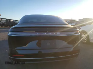 2023 Lucid Air Pure with VIN 50EA1PFA7PA007912, listed as a Copart auction lot 87080694 with 16,661 mi miles and Salvage Title. Bid and sale history available at carsss.com. Image 6.