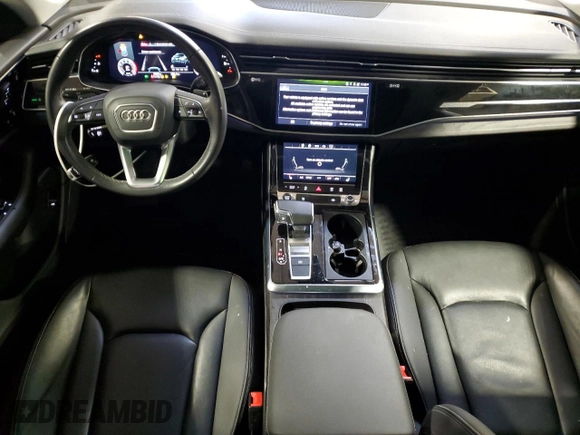 2023 Audi Q8 Premium with VIN WA1AVBF17PD020440, listed as a Copart auction lot 87322714 with 9,963 mi miles and Salvage title. Bid and sale history available at DreamBid. Image 8.