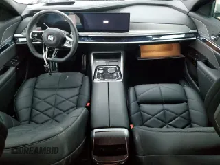 2023 BMW 7 Series 740i with VIN WBA23EH01PCN55188, listed as a Copart auction lot 82417264 with 0 mi miles and Non Repairable. Bid and sale history available at carsss.com. Image 8.