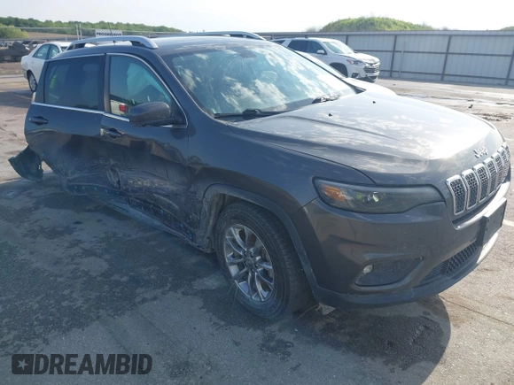 2019 Jeep Cherokee Latitude Plus with VIN 1C4PJMLX8KD418331, listed as a IAAI auction lot 42557107 with 108,096 mi miles and . Bid and sale history available at DreamBid. Image 1.