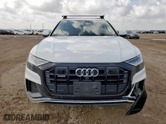 2019 Audi Q8 Prestige with VIN WA1FVAF18KD039734, listed as a Copart auction lot 63831345 with 35,374 mi miles and Salvage title. Bid and sale history available at DreamBid. Image 5.