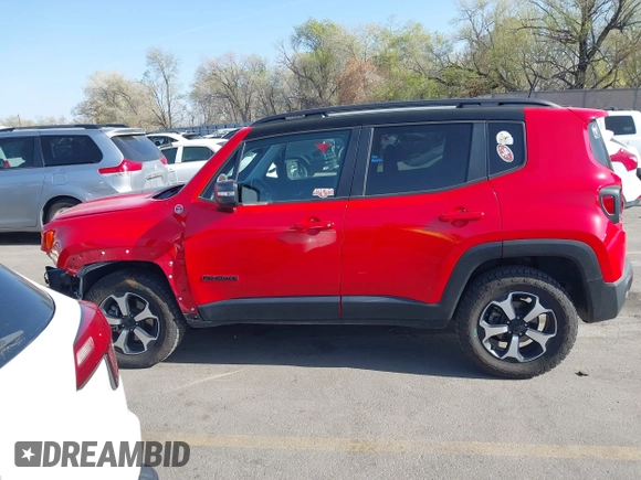 2019 Jeep Renegade Trailhawk with VIN ZACNJBC19KPK09606, listed as a IAAI auction lot 42002002 with 25,646 mi miles and . Bid and sale history available at DreamBid. Image 15.