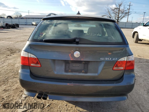 2006 BMW 5 Series 530xi with VIN WBANN73556B799064, listed as a Copart auction lot 87372444 with 230,613 mi miles and Salvage Title. Bid and sale history available at carsss.com. Image 6.