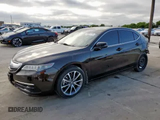 2015 Acura TLX Technology with VIN 19UUB2F5XFA012445, listed as a Copart auction lot 55861775 with 115,017 mi miles and Salvage title. Bid and sale history available at DreamBid. Image 1.