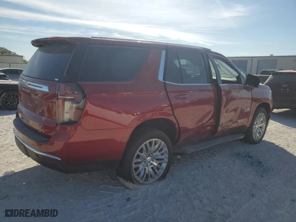 2023 Chevrolet Tahoe LT with VIN 1GNSCNKD0PR482723, listed as a Copart auction lot 77810694 with 8,341 mi miles and Salvage Title. Bid and sale history available at carsss.com. Image 3.