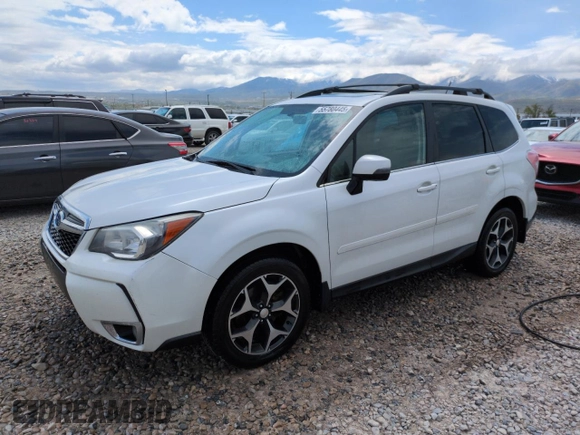 2014 Subaru Forester XT Touring with VIN JF2SJGMC3EH528144, listed as a Copart auction lot 55780445 with 109,361 mi miles and Salvage title. Bid and sale history available at DreamBid. Image 1.