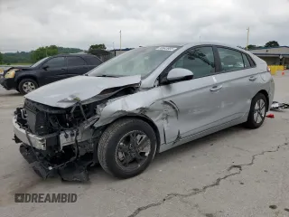 2022 Hyundai Ioniq Blue with VIN KMHC65LC4NU281486, listed as a Copart auction lot 56643665 with 53,396 mi miles and Salvage title. Bid and sale history available at DreamBid. Image 1.