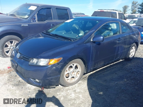 2008 Honda Civic Cpe LX with VIN 2HGFG12668H519317, listed as a IAAI auction lot 41693447 with 246,382 mi miles. Bid and sale history available at carsss.com. Image 2.