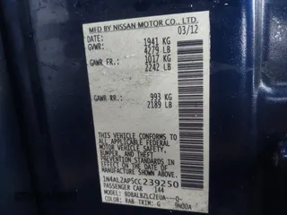 2012 Nissan Altima 2.5 S with VIN 1N4AL2AP5CC239250, listed as a IAAI auction lot 41554436 with 131,122 mi miles. Bid and sale history available at carsss.com. Image 9.