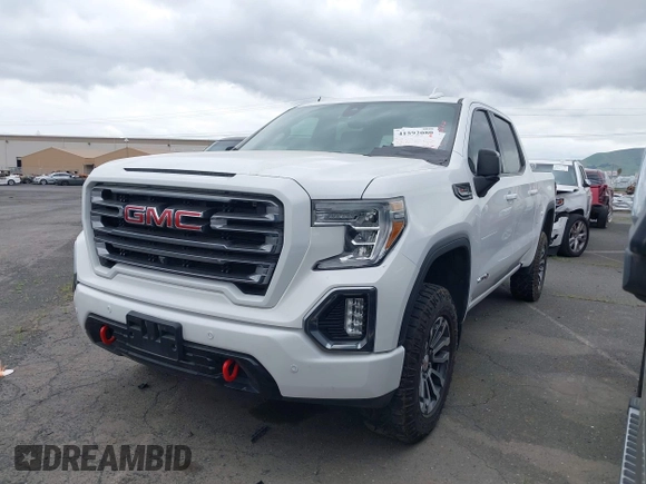 2021 GMC Sierra 1500 AT4 with VIN 1GTP9EEL9MZ247944, listed as a IAAI auction lot 41592080 with 27,642 mi miles. Bid and sale history available at carsss.com. Image 2.