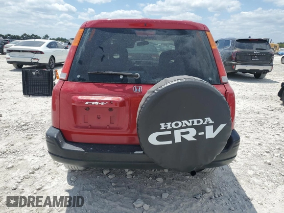 2001 Honda CR-V LX with VIN JHLRD28401S007277, listed as a Copart auction lot 53433015 with 217,167 mi miles and Non Repairable. Bid and sale history available at carsss.com. Image 6.