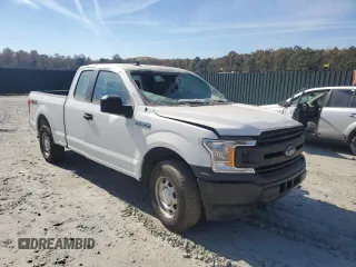 2020 Ford F-150 XL with VIN 1FTEX1EP6LFC09953, listed as a Copart auction lot 75916434 with 75,350 mi miles and Salvage Title. Bid and sale history available at carsss.com. Image 4.