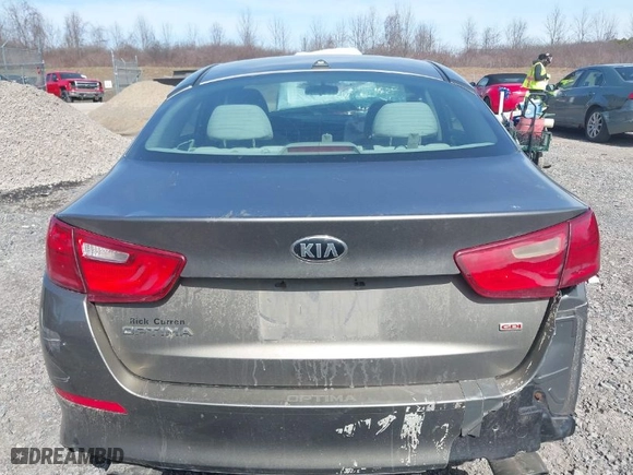 2014 Kia Optima LX with VIN 5XXGM4A79EG287804, listed as a IAAI auction lot 41824981 with 191,213 mi miles. Bid and sale history available at carsss.com. Image 17.