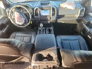 2018 Ford F-150 XL with VIN 1FTEW1E51JFE24106, listed as a Copart auction lot 63447235 with 32,509 mi miles and Salvage title. Bid and sale history available at DreamBid. Image 8.