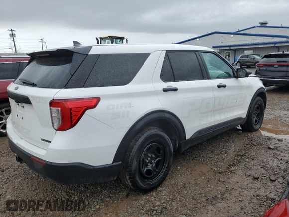 2022 Ford Police Interceptor Utility z VIN 1FM5K8AW9NNA13773, wystawiony jako Copart lot #55227165 z przebiegiem 47 645 mil mil oraz Szkoda całkowita • Salvage title. Historia ofert i sprzedaży dostępna na DreamBid. Obrazek 3.