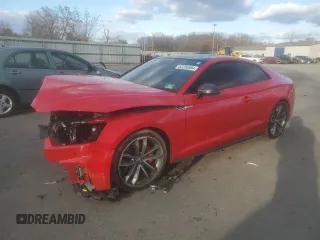 2018 Audi S5 Prestige z VIN WAUR4AF58JA038265, wystawiony jako Copart lot #83200584 z przebiegiem 68 900 mil mil oraz Szkody całkowita. Historia ofert i sprzedaży dostępna na DreamBid. Obrazek 1.