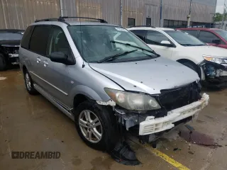 2005 Mazda MPV LX with VIN JM3LW28A050552617, listed as a Copart auction lot 46936932 with 260,897 mi miles and Non Repairable. Bid and sale history available at carsss.com. Image 1.