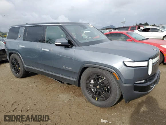 2023 Rivian R1S Adventure with VIN 7PDSGBBA5PN021048, listed as a Copart auction lot 44407815 with 10,642 mi miles and Salvage Title. Bid and sale history available at carsss.com. Image 4.