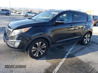 2011 Kia Sportage EX with VIN KNDPC3A26B7132603, listed as a Copart auction lot 47143755 with 124,965 mi miles and Salvage Title. Bid and sale history available at carsss.com. Image 1.