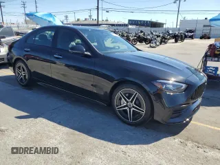 2024 Mercedes-Benz C 300 with VIN W1KAF4HB0RR219264, listed as a Copart auction lot 56701875 with 757 mi miles and Salvage Title. Bid and sale history available at DreamBid. Image 4.
