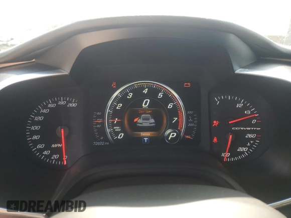 2014 Chevrolet Corvette 1LT with VIN 1G1YB2D71E5134308, listed as a Copart auction lot 59693705 with 72,822 mi miles and Salvage title. Bid and sale history available at DreamBid. Image 9.