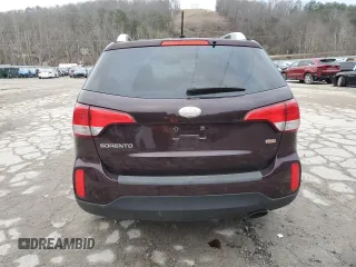 2014 Kia Sorento LX with VIN 5XYKTCA61EG434448, listed as a Copart auction lot 85389884 with 130,518 mi miles and Salvage Title. Bid and sale history available at carsss.com. Image 6.
