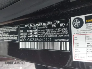 2014 Mercedes-Benz S-Class S 550 with VIN WDDUG8CB1EA049191, listed as a IAAI auction lot 41931276 with 84,164 mi miles. Bid and sale history available at carsss.com. Image 9.