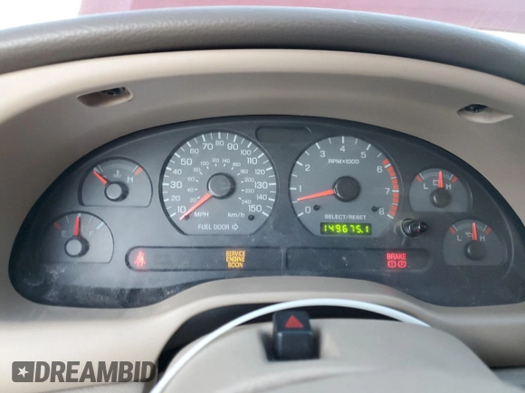 2002 Ford Mustang GT Deluxe with VIN 1FAFP42X82F169504, listed as a Copart auction lot 41625365 with 149,675 mi miles and Salvage Title. Bid and sale history available at carsss.com. Image 9.