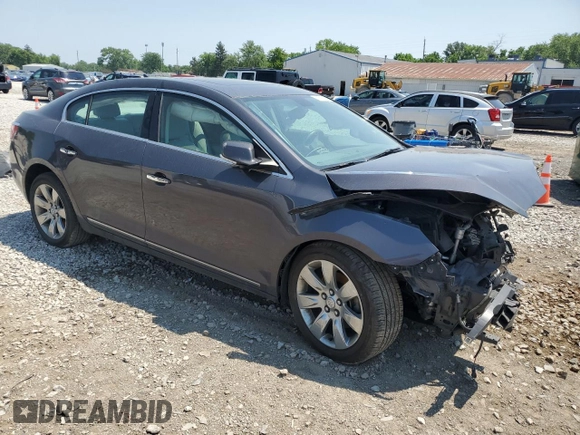 2013 Buick LaCrosse Leather with VIN 1G4GC5E31DF290950, listed as a Copart auction lot 60565705 with Not provided miles and Salvage title. Bid and sale history available at DreamBid. Image 4.