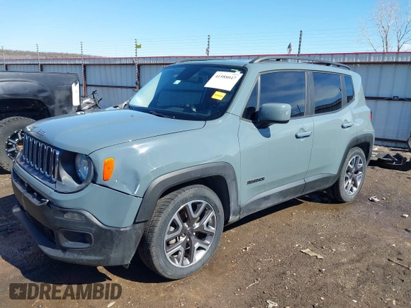 2017 Jeep Renegade Latitude with VIN ZACCJABB6HPE63913, listed as a IAAI auction lot 41588047 with 85,474 mi miles and . Bid and sale history available at DreamBid. Image 17.