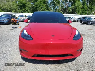 2022 Tesla Model Y Performance with VIN 7SAYGDEF9NF452155, listed as a Copart auction lot 52068895 with 42,072 mi miles and Salvage title. Bid and sale history available at DreamBid. Image 5.