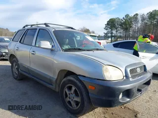 2004 Hyundai Santa Fe GLS with VIN KM8SC13EX4U799955, listed as a IAAI auction lot 41240442 with 281,394 mi miles. Bid and sale history available at carsss.com. Image 1.