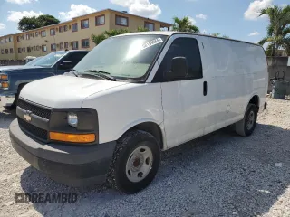 2017 Chevrolet Express Cargo z VIN 1GCWGAFFXH1186627, wystawiony jako Copart lot #58189355 z przebiegiem 58 694 mil mil oraz Czysty tytuł • Clean title. Historia ofert i sprzedaży dostępna na DreamBid. Obrazek 1.