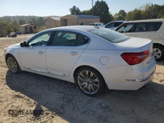 2015 Kia Cadenza Limited with VIN KNALN4D78F5172928, listed as a Copart auction lot 75952444 with 124,572 mi miles and Salvage Title. Bid and sale history available at carsss.com. Image 2.