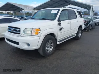 2004 Toyota Sequoia Limited with VIN 5TDZT38A54S222629, listed as a IAAI auction lot 41389865 with 106,076 mi miles. Bid and sale history available at carsss.com. Image 2.