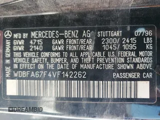 1997 Mercedes-Benz SL-Class with VIN WDBFA67F4VF142262, listed as a Copart auction lot 74483884 with 0 mi miles and Salvage Title. Bid and sale history available at carsss.com. Image 13.